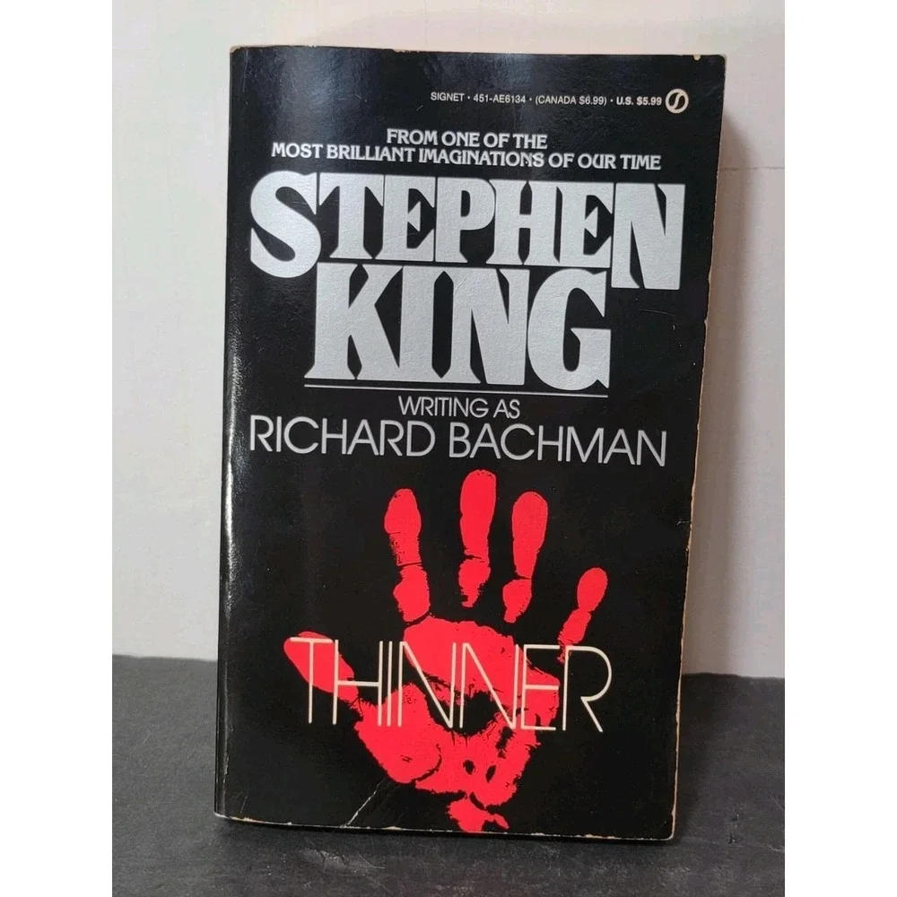 Thinner- Stephen King 1984 Paper Back Book‎ Horror Richard Bachman Cult Classic